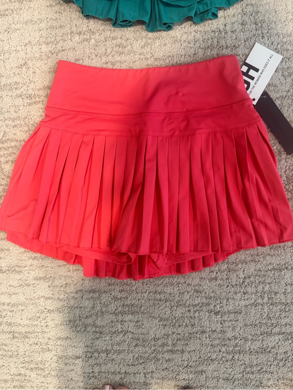 Gold Hinge Athletic Skirt - punch
